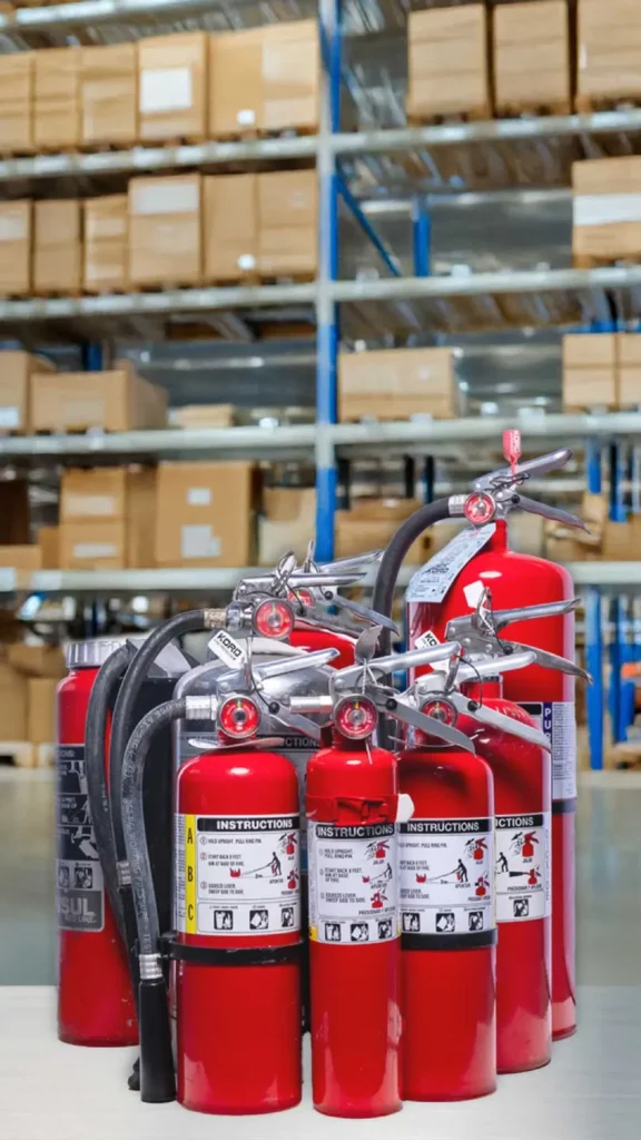different types of fire extinguishers