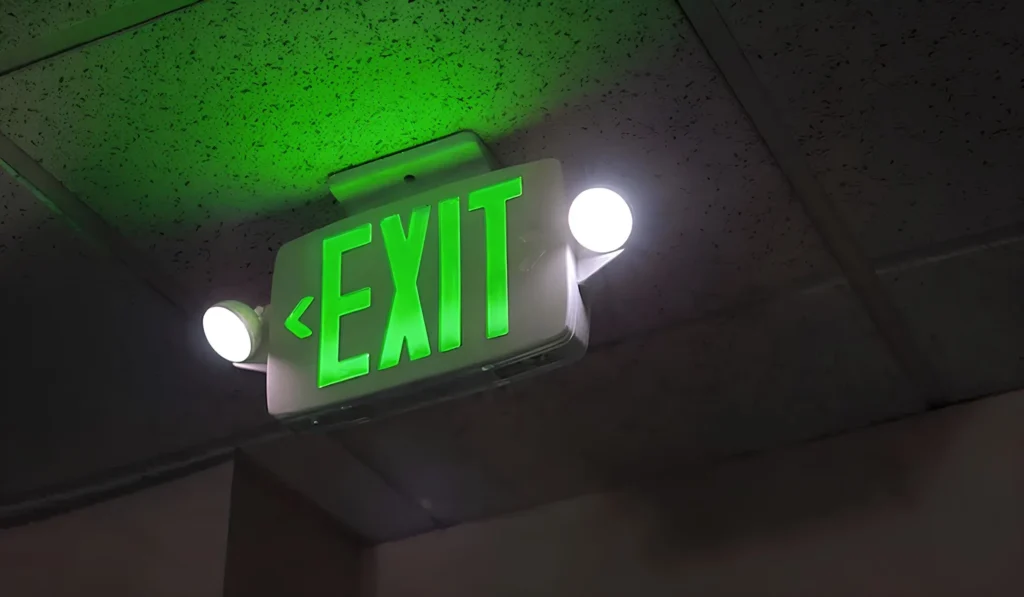 emergency exit lighting inspection service