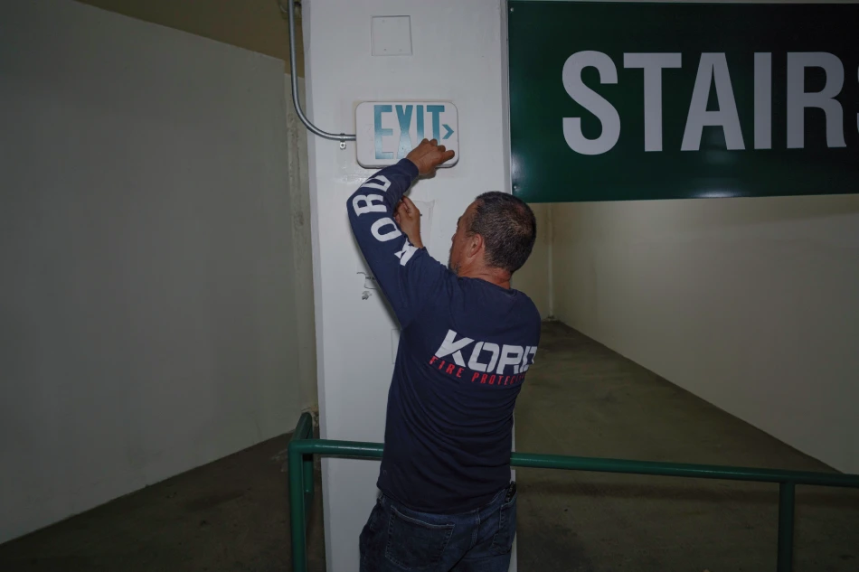 emergency exit light maintenance