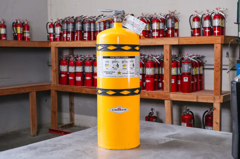 class d portable fire extinguisher