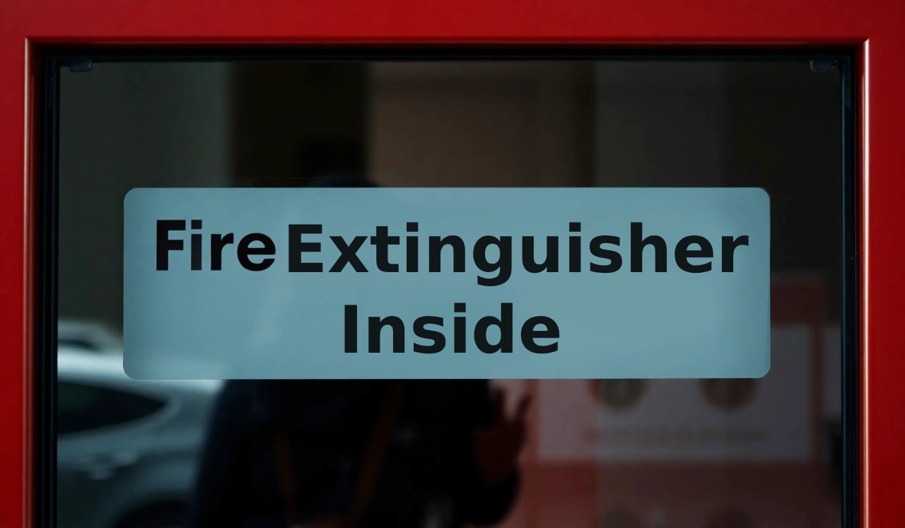 Fire Extinguisher Cabinet Signage