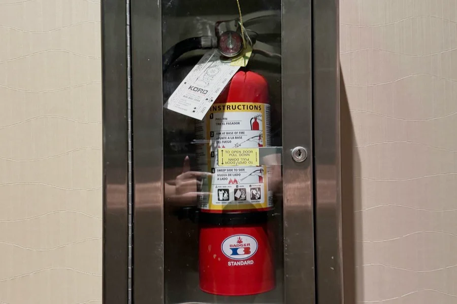 fire extinguisher box