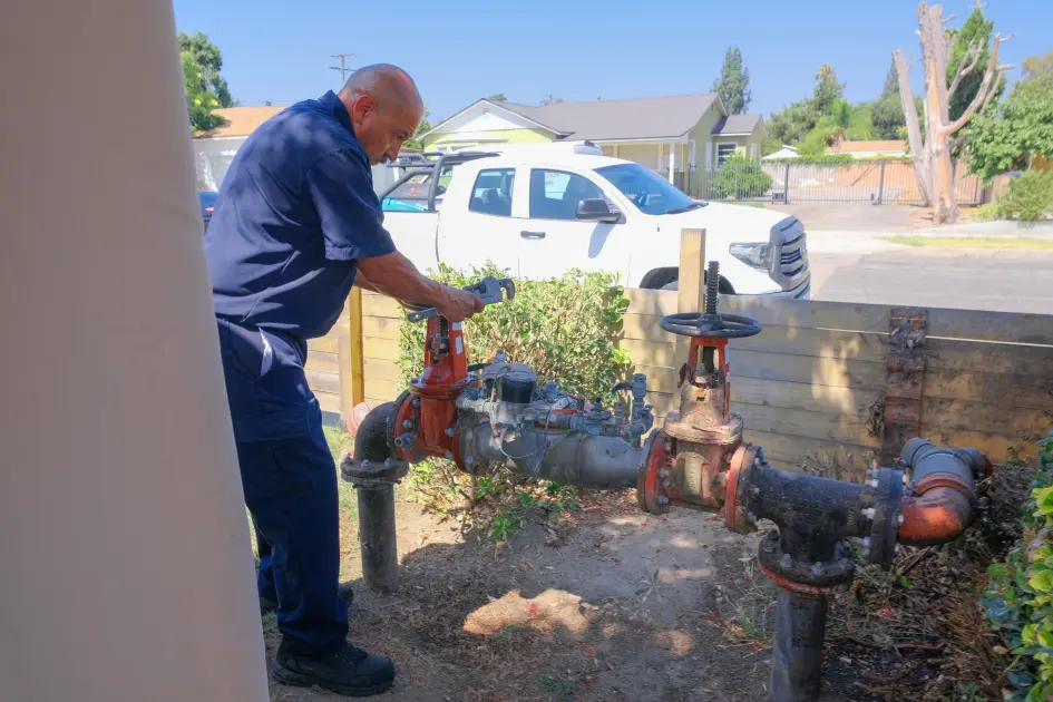 backflow system test