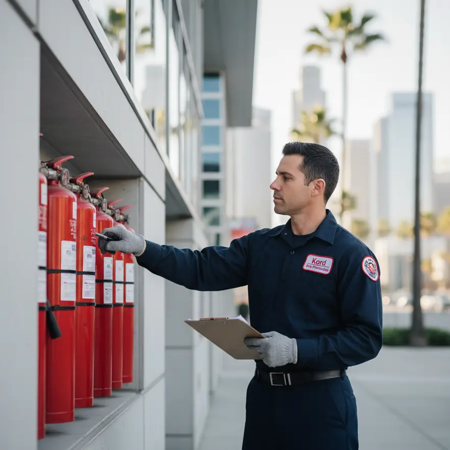 Fire extinguisher service appointment in Los Angeles