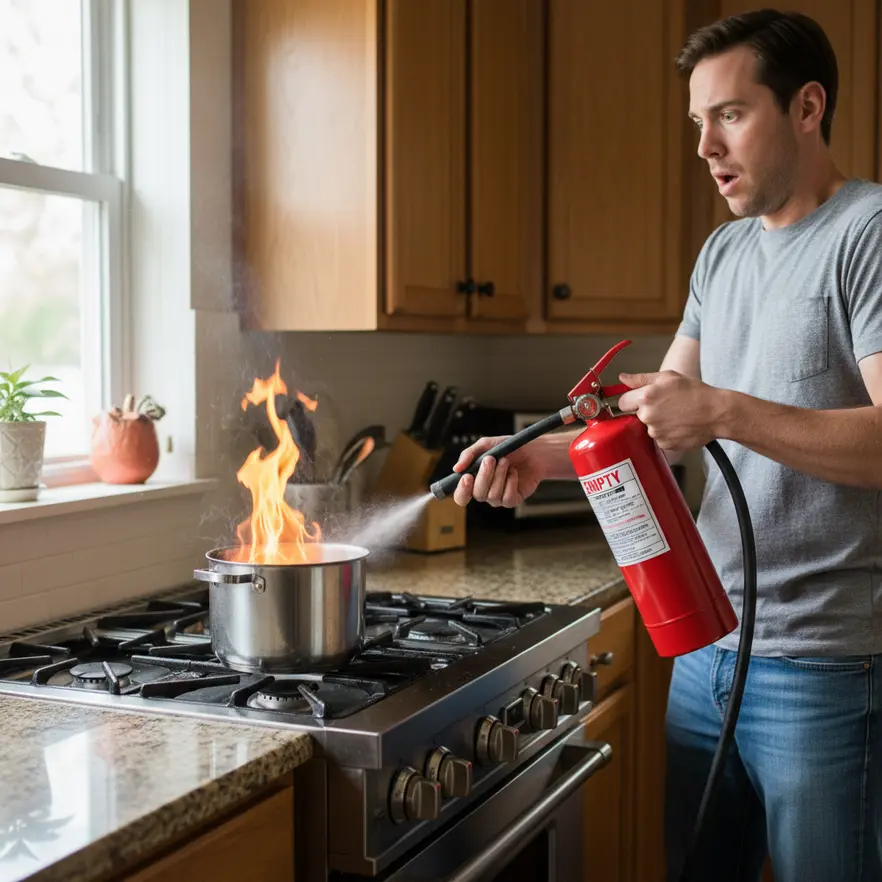 Fire extinguishers prepared for safe recycling and disposal