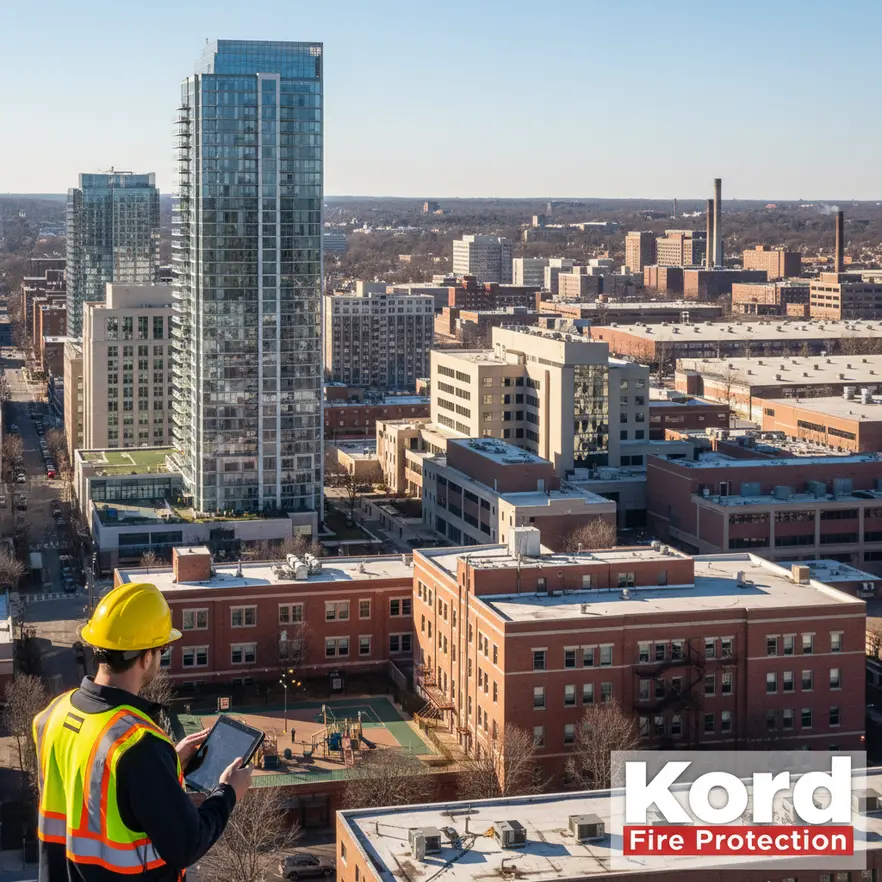 Fire protection systems being inspected under LA Reg 4