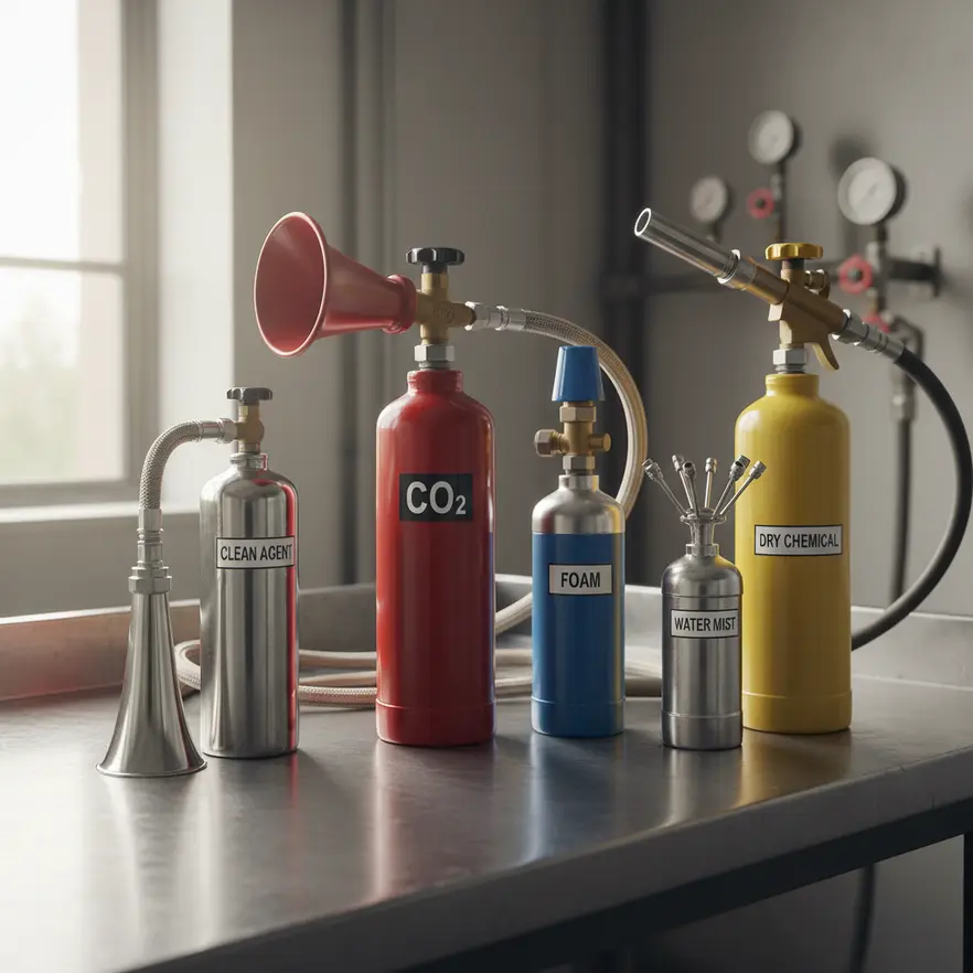 Fire suppression in industrial high risk facility