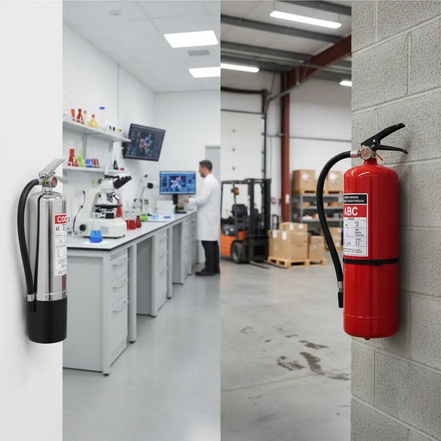 Fire class icons illustration