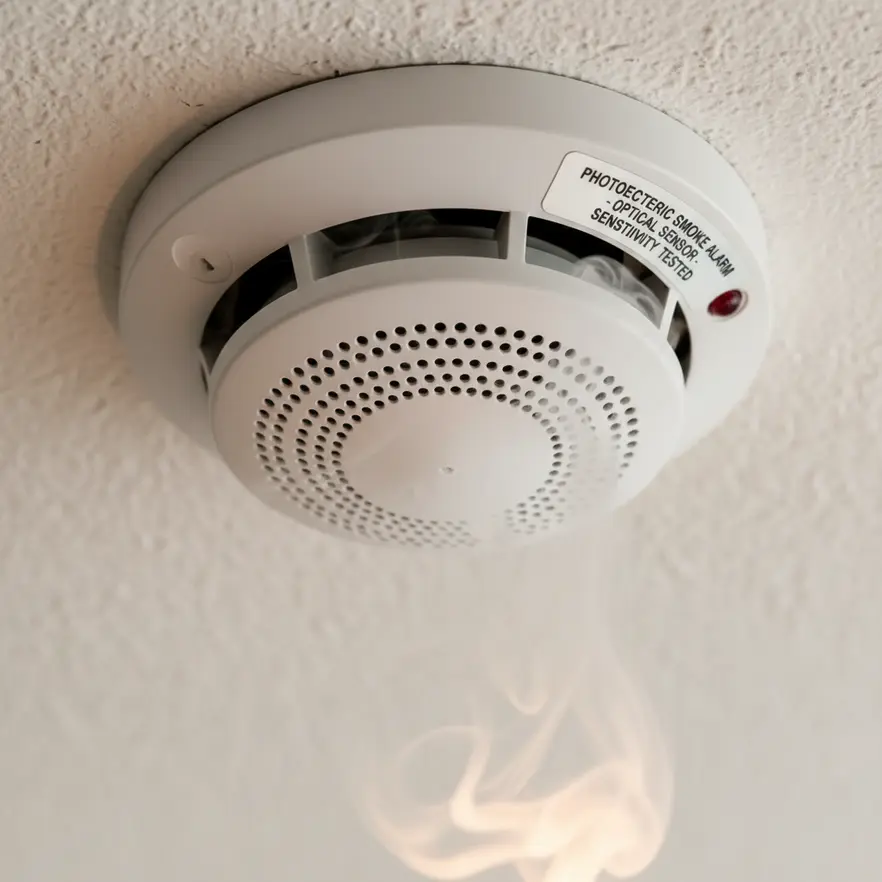 Fire alarm sensitivity adjustment for accurate detection cover