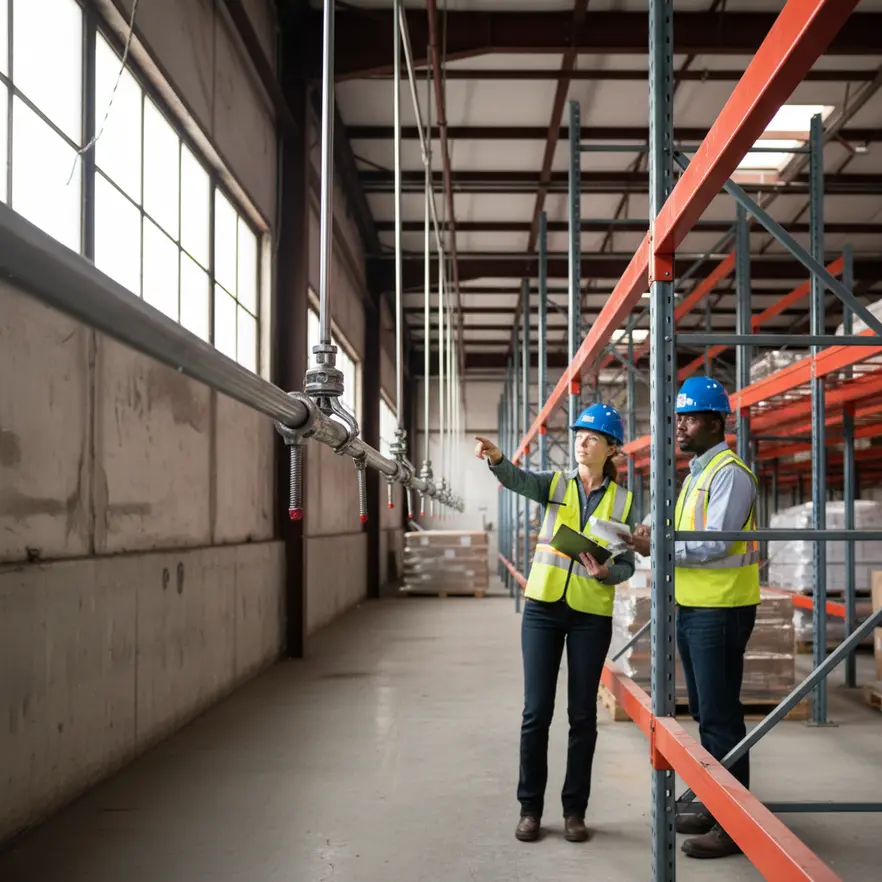 In-rack sprinkler systems for rack storage protection