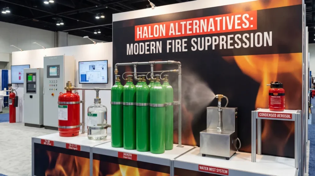 Halon fire suppression alternatives
