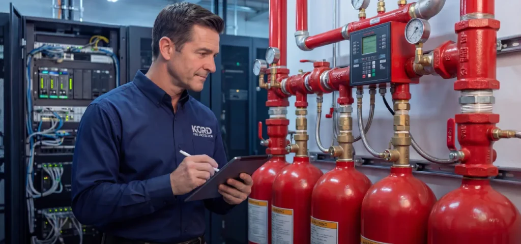 Fire suppression system inspection