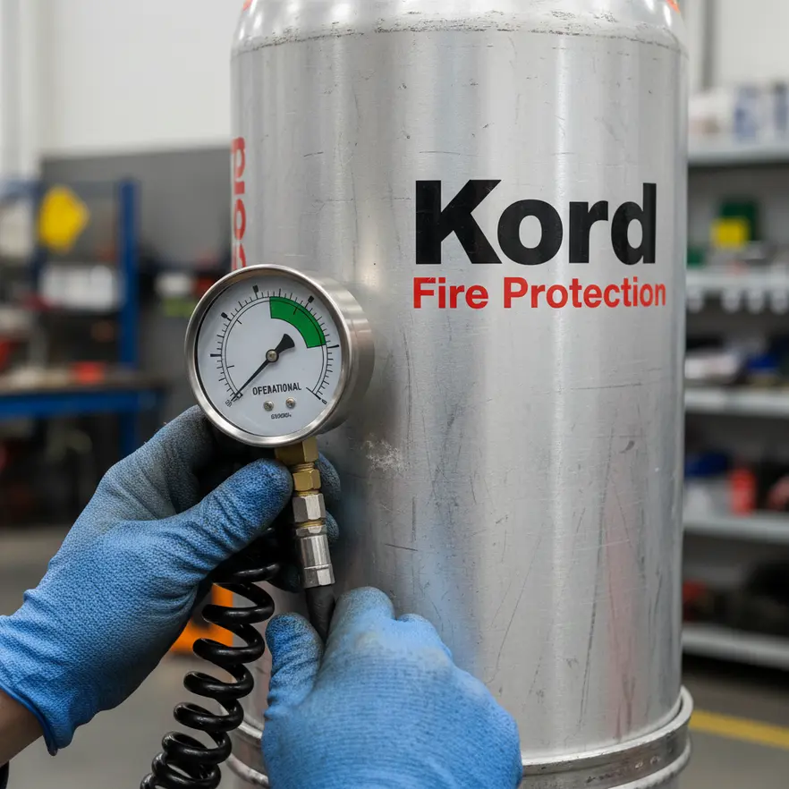 Clean agent cylinders installed for mission-critical protection