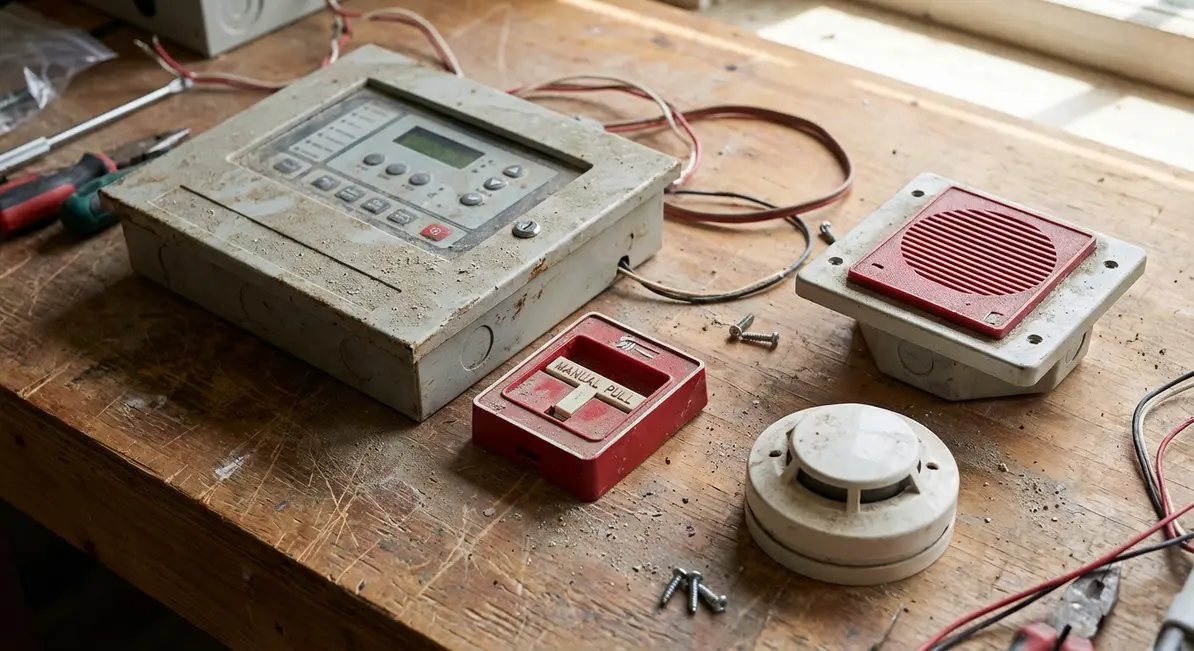 NFPA 72 fire alarm code book with plans