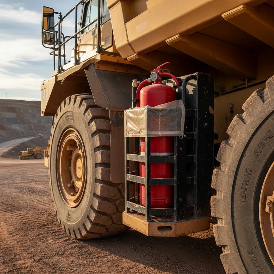 Diagram showing fire extinguisher rating classes for fleets