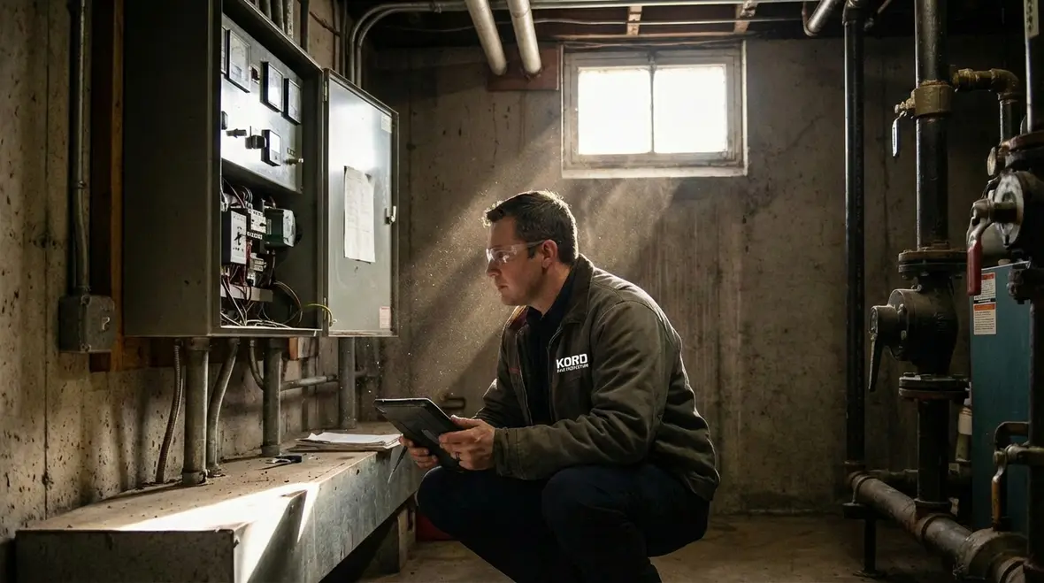 Fire sprinkler and alarm system in Glendale building