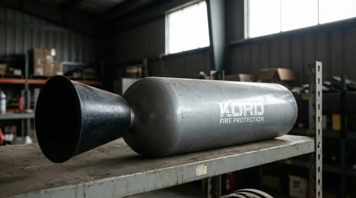 Different fire extinguisher types with various lifespans