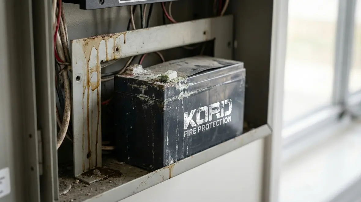 Fire alarm battery service plan checklist