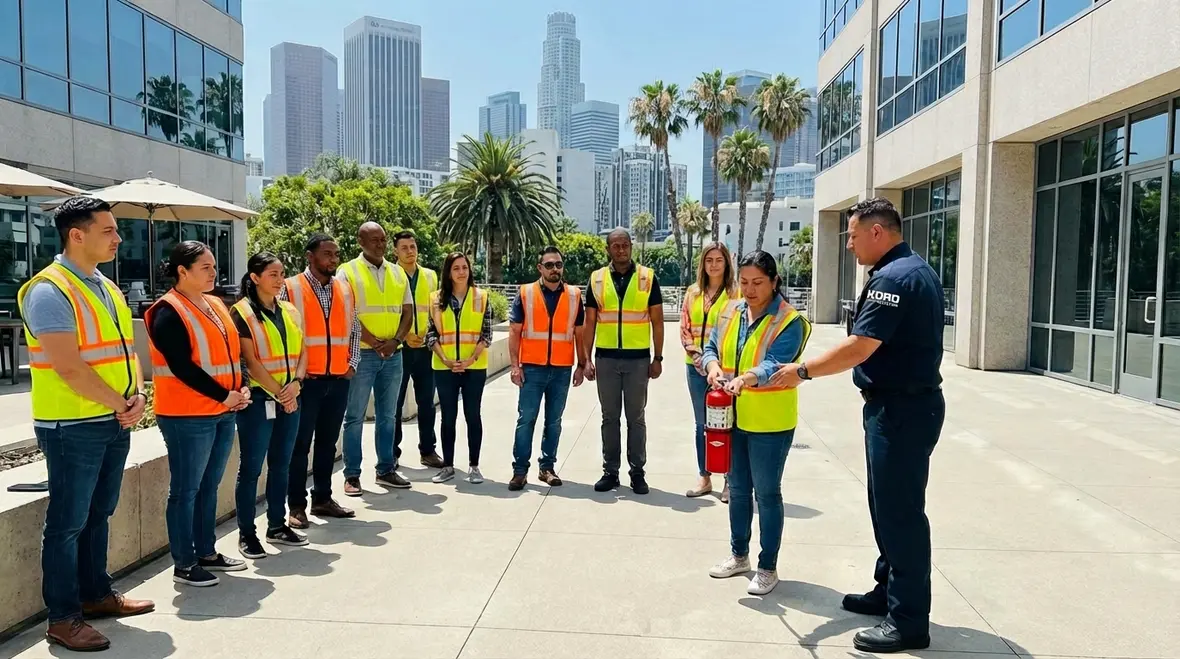 Fire life safety training within LA