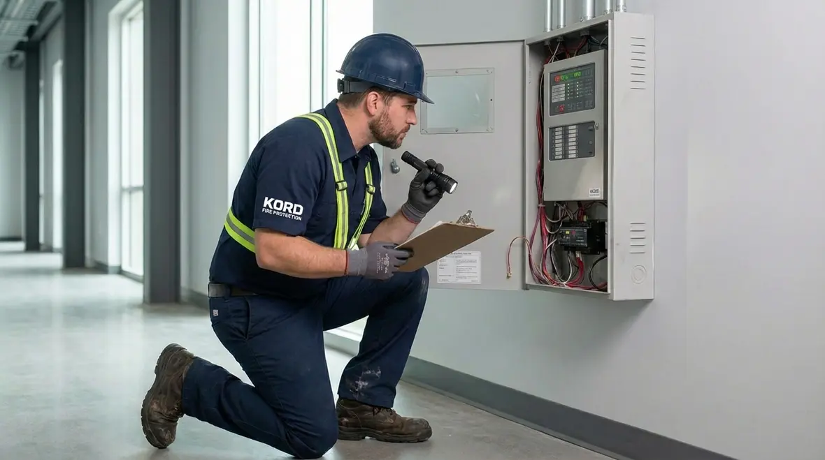 Core fire protection systems installed in a Glendale commercial building