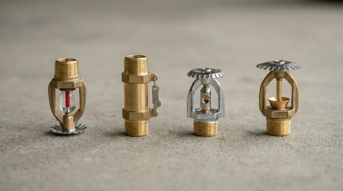 Key components of a commercial fire sprinkler system