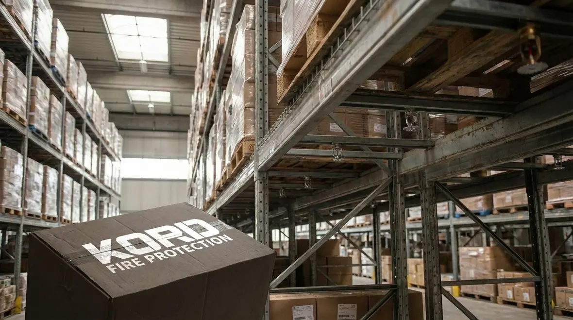 High pile storage racks inside a Fontana logistics warehouse