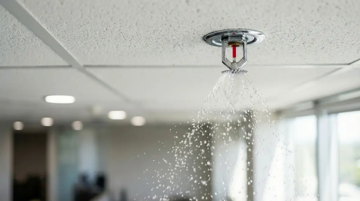 Wildland urban interface property with defensible space in California