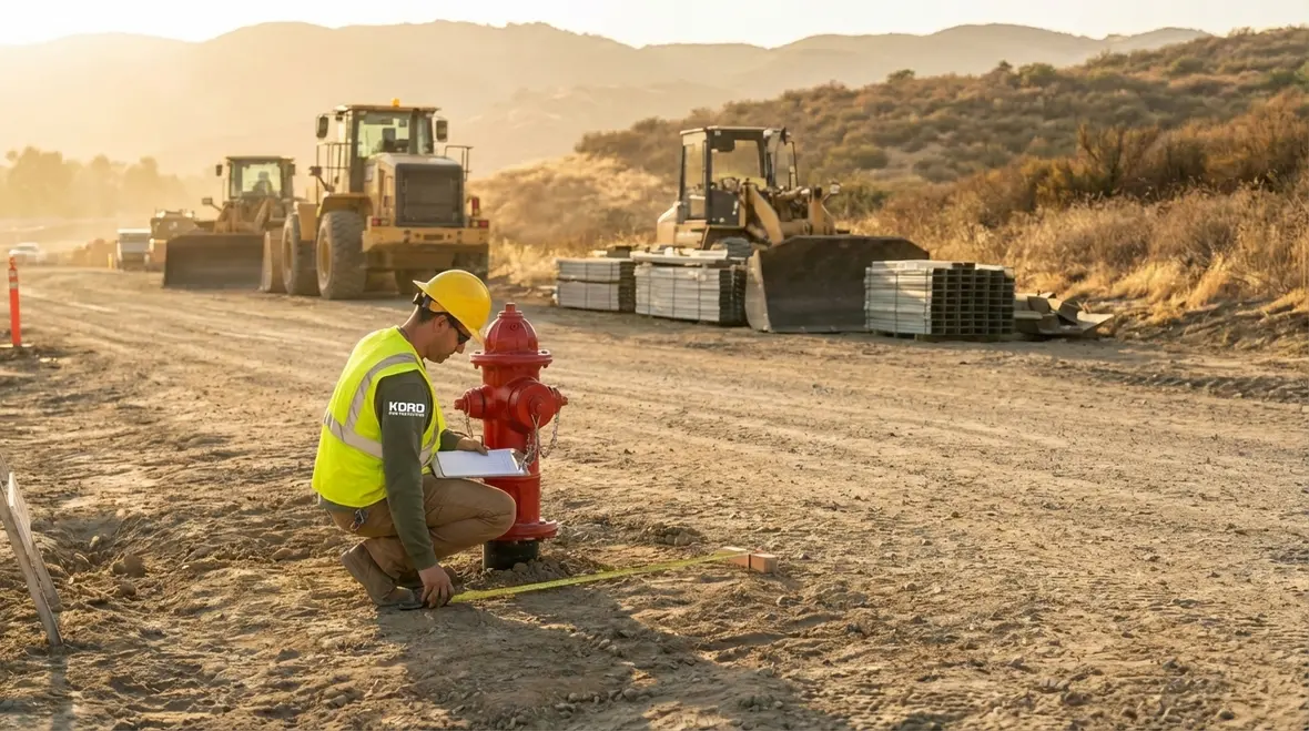 Fire protection planning for California construction projects