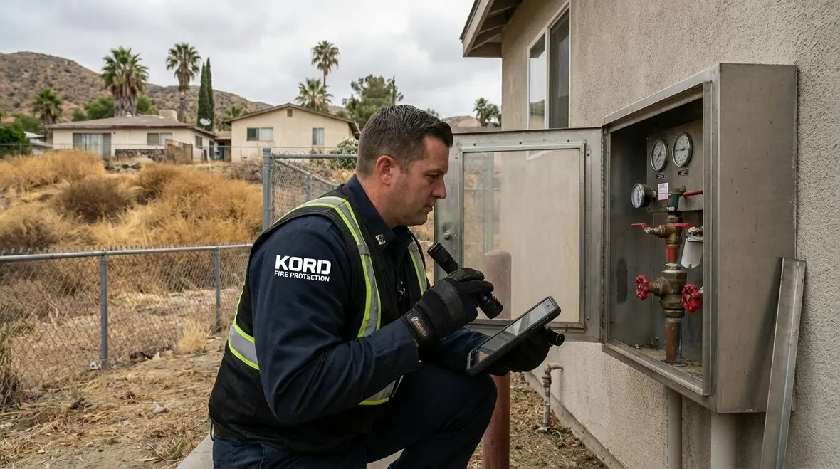 Commercial fire protection evaluation in Southern California