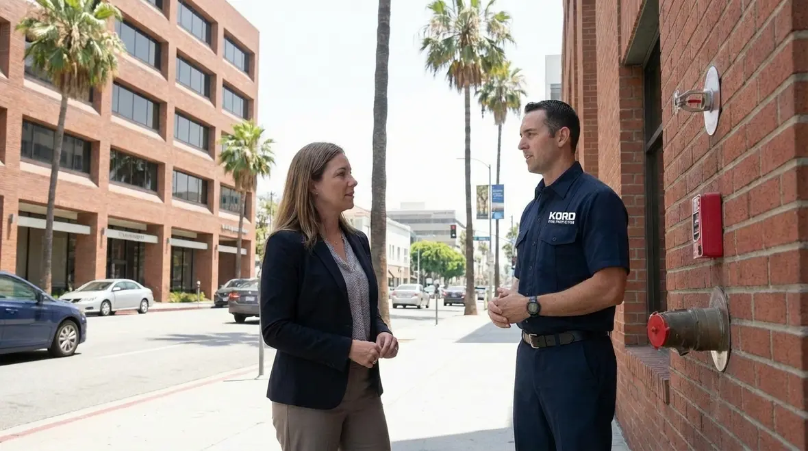 California business considering cost of fire code violations