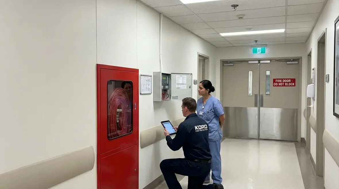 Hospital fire code compliance cover image