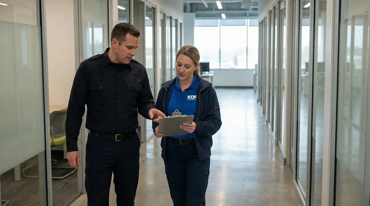 Commercial buildings in Los Angeles and Orange County with different fire code needs