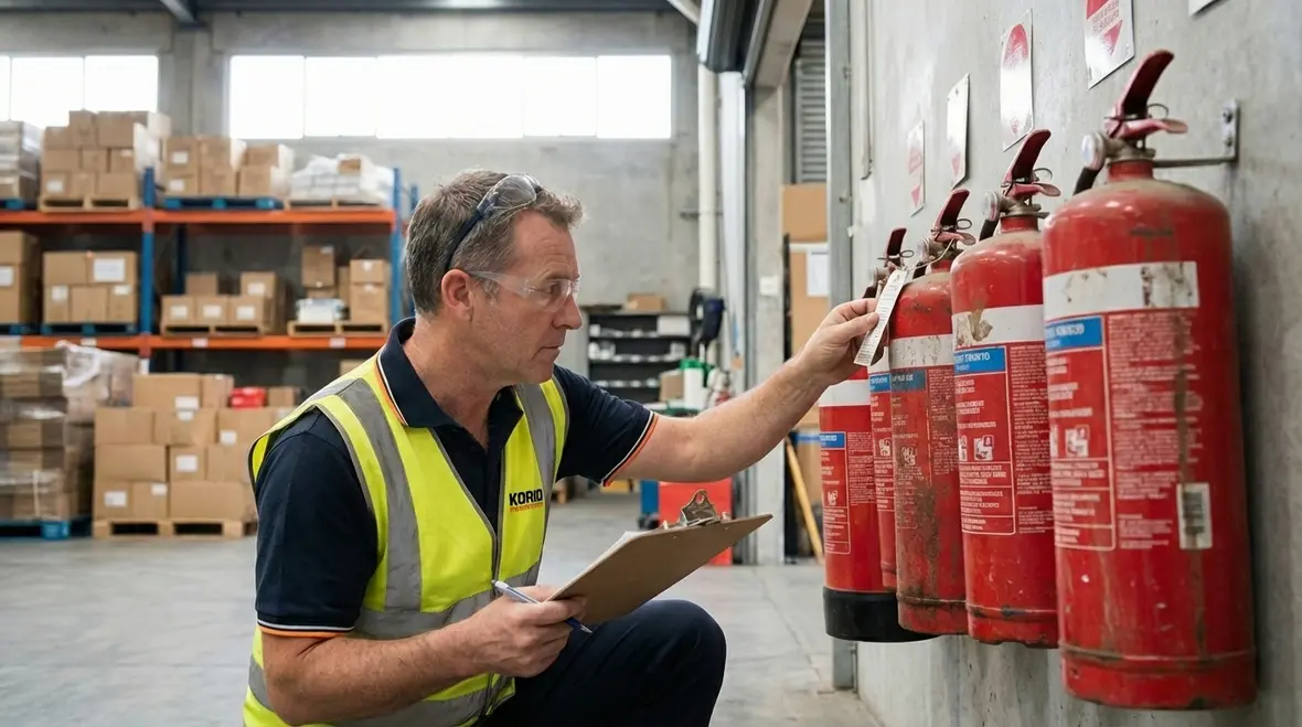 Kitchen hood suppression and fire extinguishers inspection