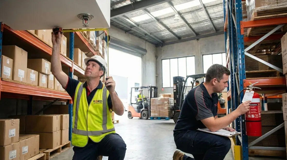 Warehouse exits and fire lanes kept clear for safety