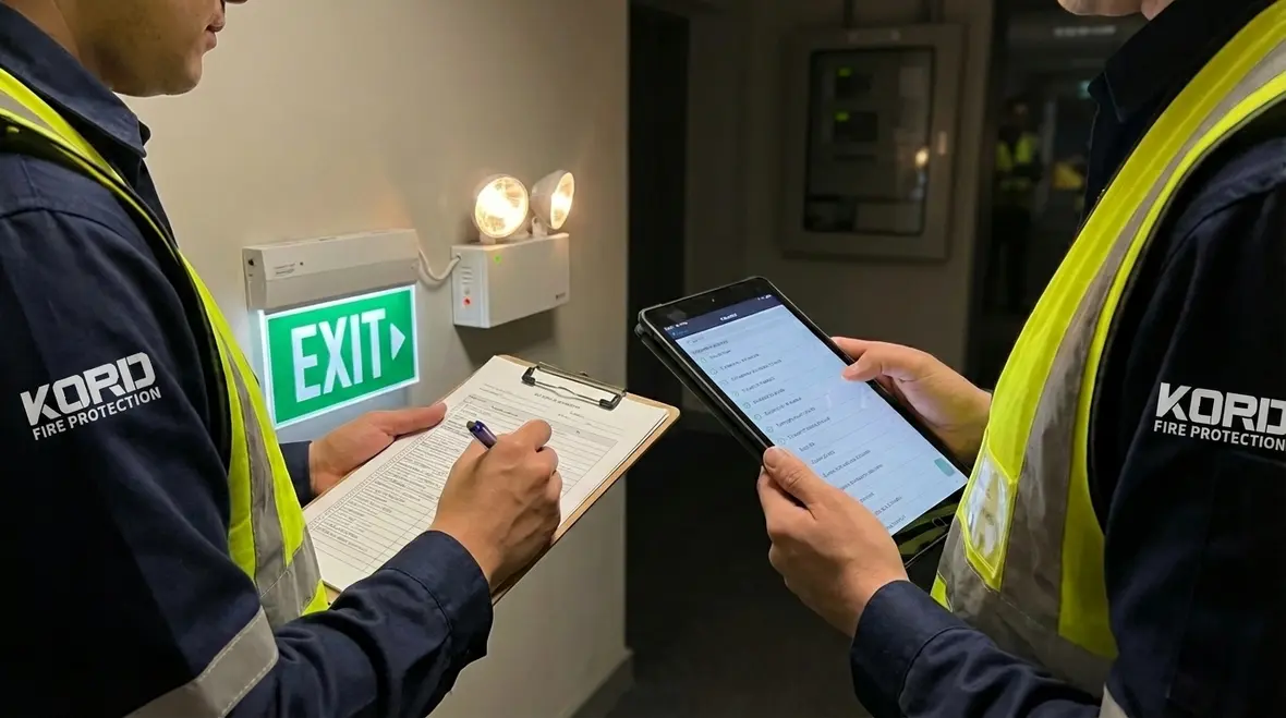 Annual emergency lighting test documentation cover image