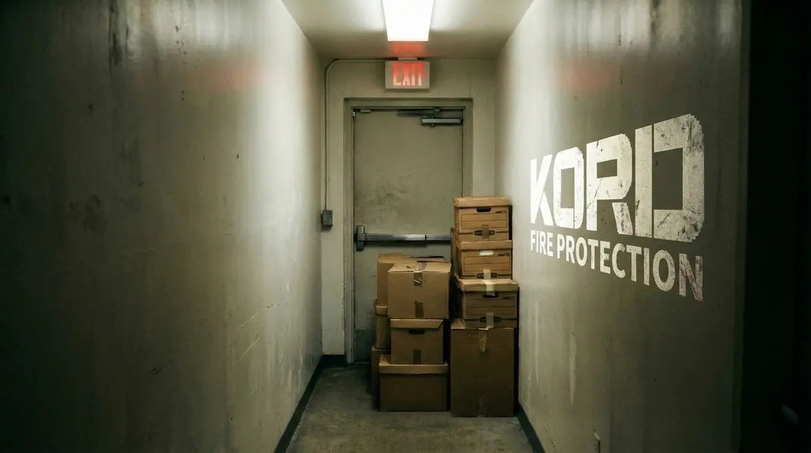 Blocked exits and fire safety issues discovered during inspection