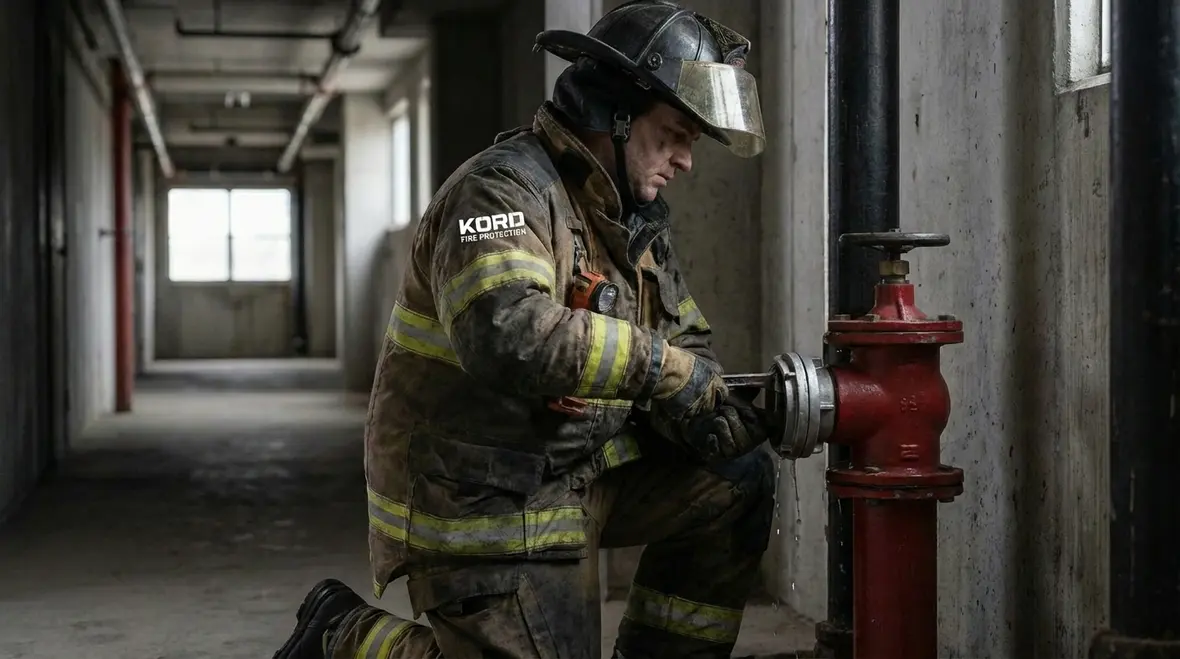 Diagram of building standpipe system layout