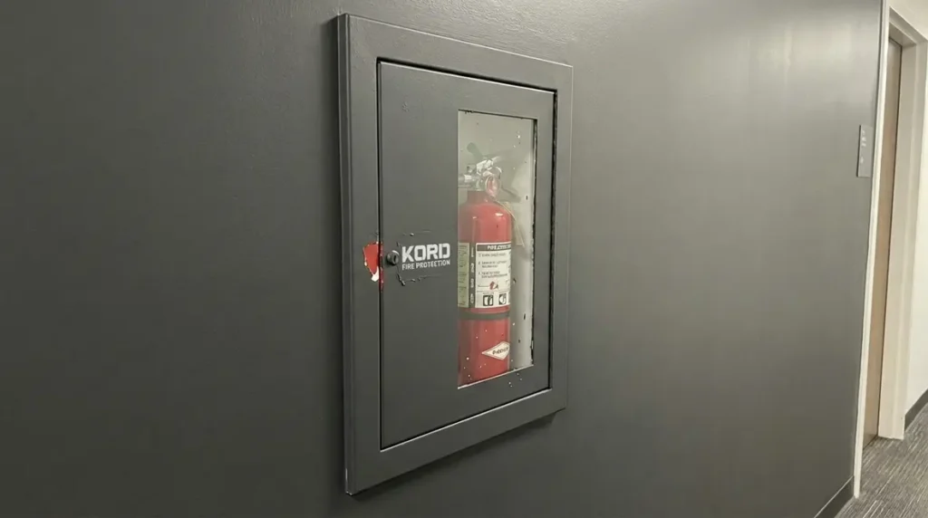 can you paint a fire extinguisher cabinet