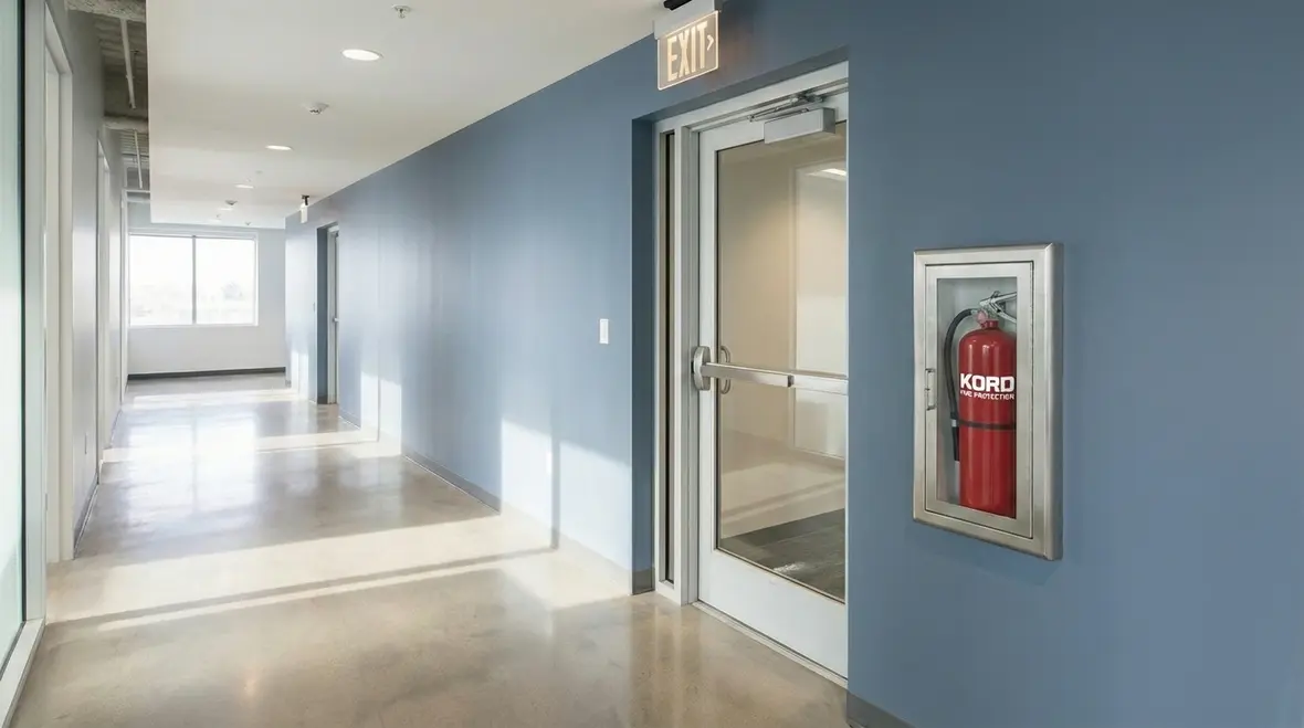 Different fire extinguisher classes lined up for comparison