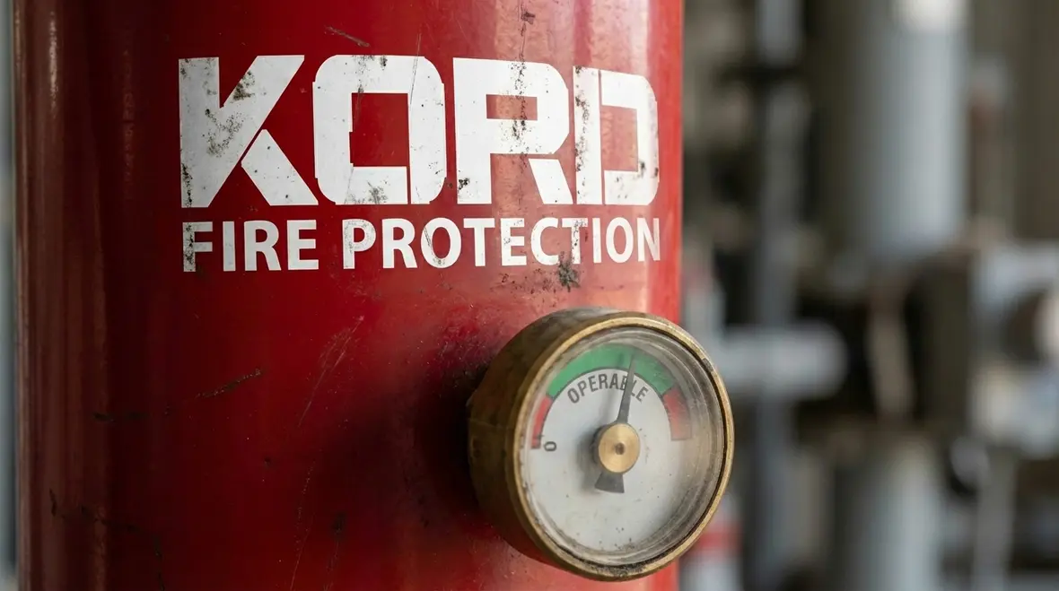 Demonstration of using a Class B fire extinguisher on a controlled liquid fire