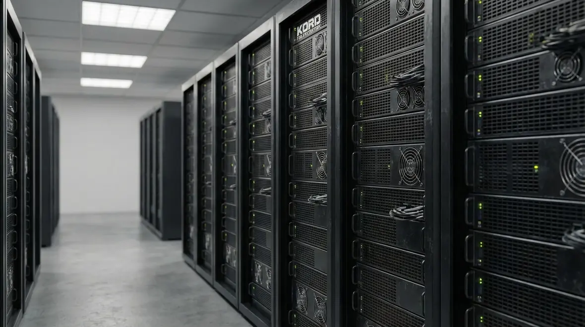 Server room protected by clean agent suppression system