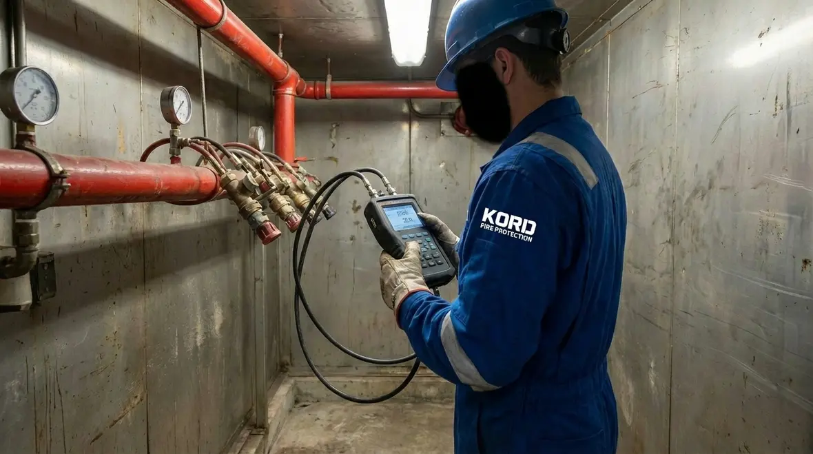 Clean agent suppression protecting critical control room assets