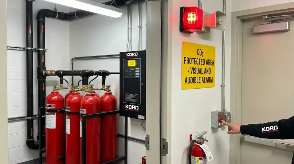co2 fire suppression system safety