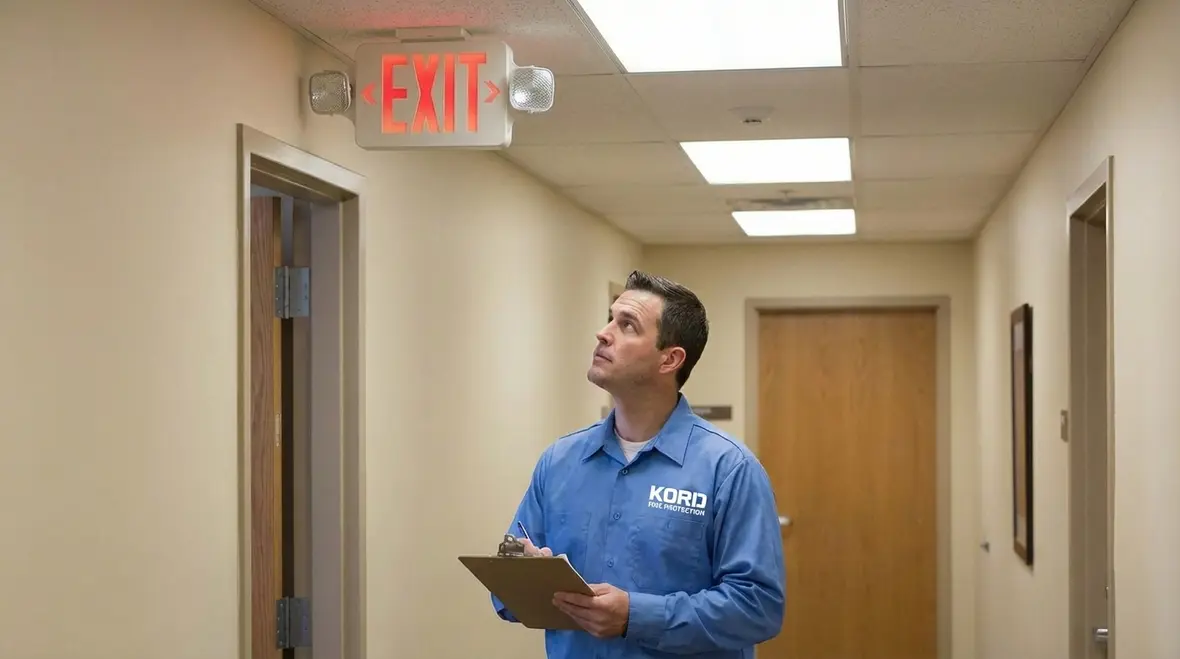 Modern LED combo exit sign emergency light