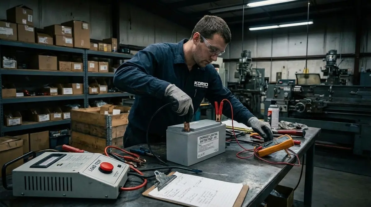 Aging emergency lighting fixtures in industrial facility