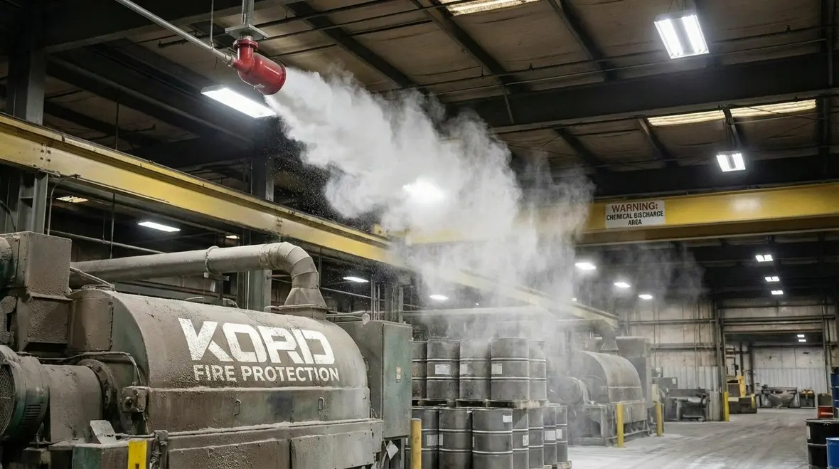 Diagram of fire triangle with suppression methods