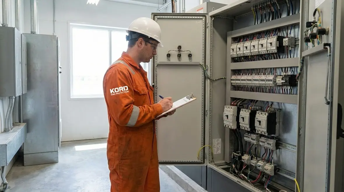 Different types of electrical fire extinguishers including CO2 and clean agent