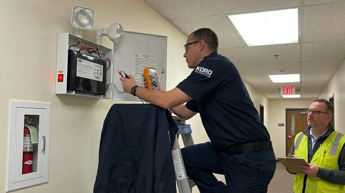 Emergency lighting service testing and repairs