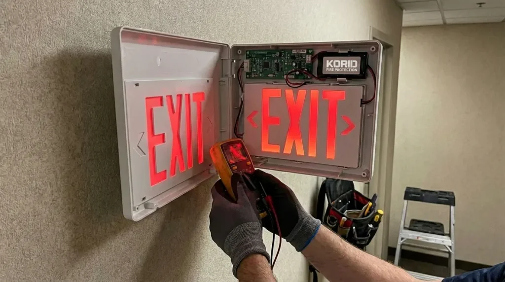 exit light not working