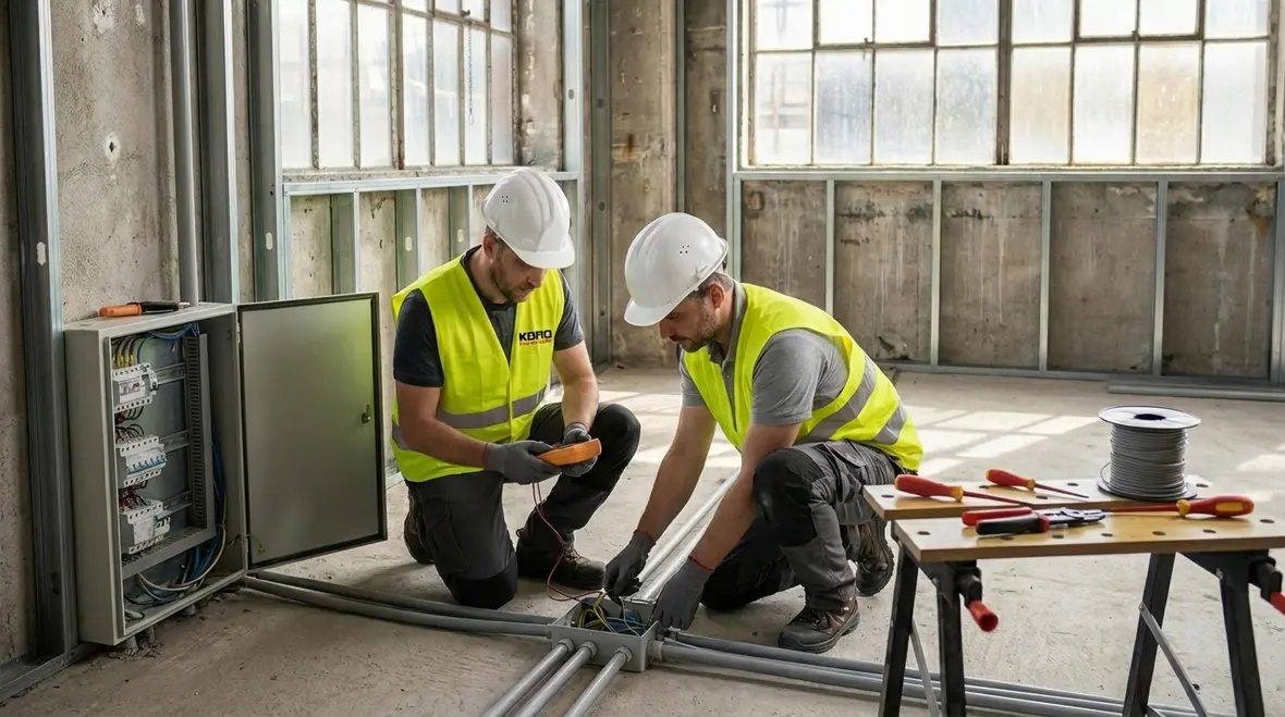 Precision electrical construction and code-compliant installations